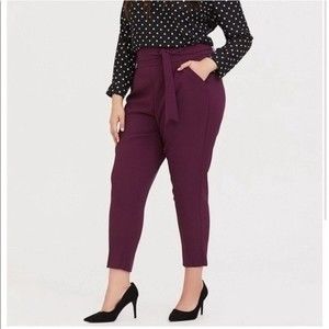 Torrid Purple Tie-Waist Pants